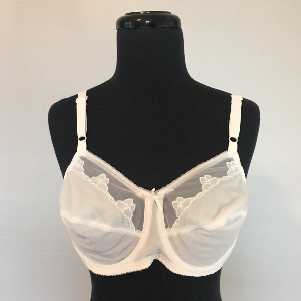 Vintage Bali Comfort-U Flower Underwire Bra, 38C